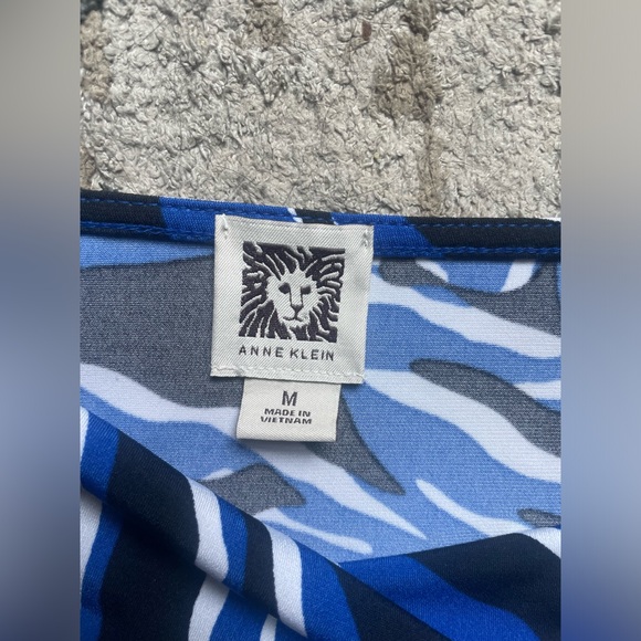 Anne Klein Summer Dress Size Medium Patterned Office Vacation Lightweight 10/10 - Picture 2 of 7